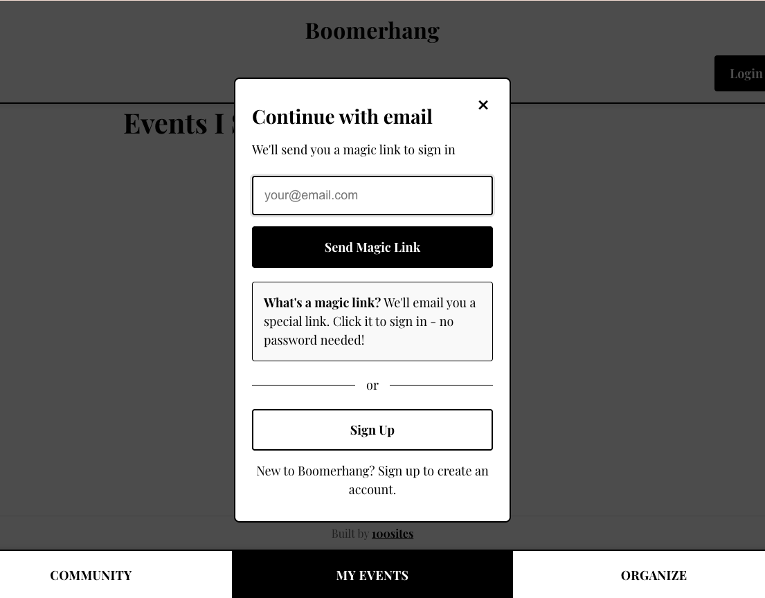 boomerhang.net screenshot